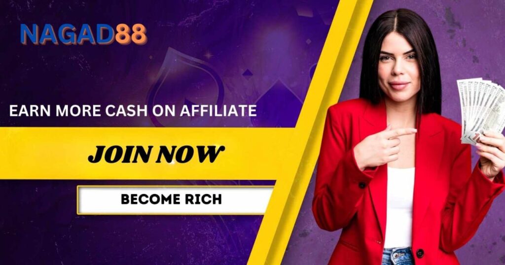 nagad88 affiliate , happy women with a lots of money