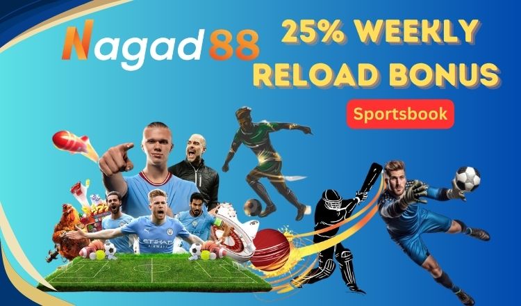 nagad88 25% weekly reload bonus...