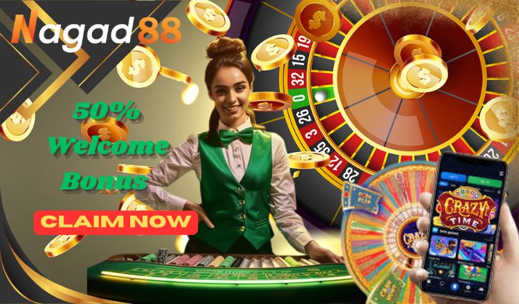 nagad88 live casino 50% welcome bonus..